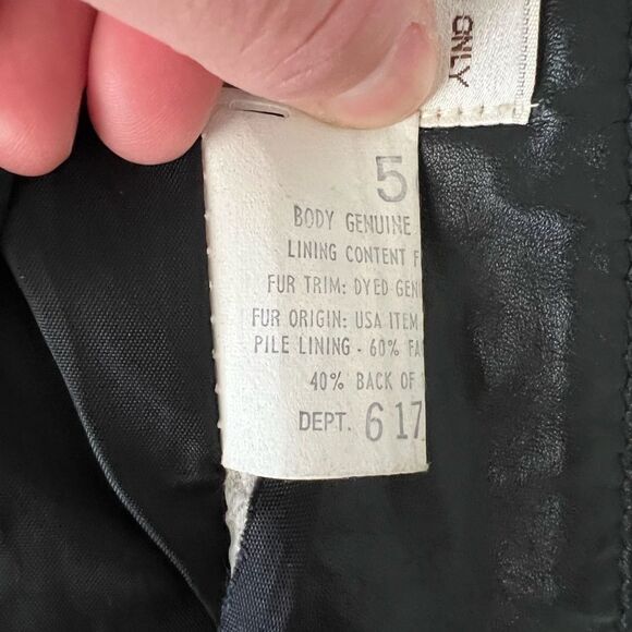 Sears Black Vintage Long Leather Coat Small - Picture 12 of 15